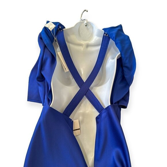 Hugo Boss Blue Dacosa GC Maxi Dress, Size 42 EU, Cobalt Blue, NWT - Picture 9 of 16